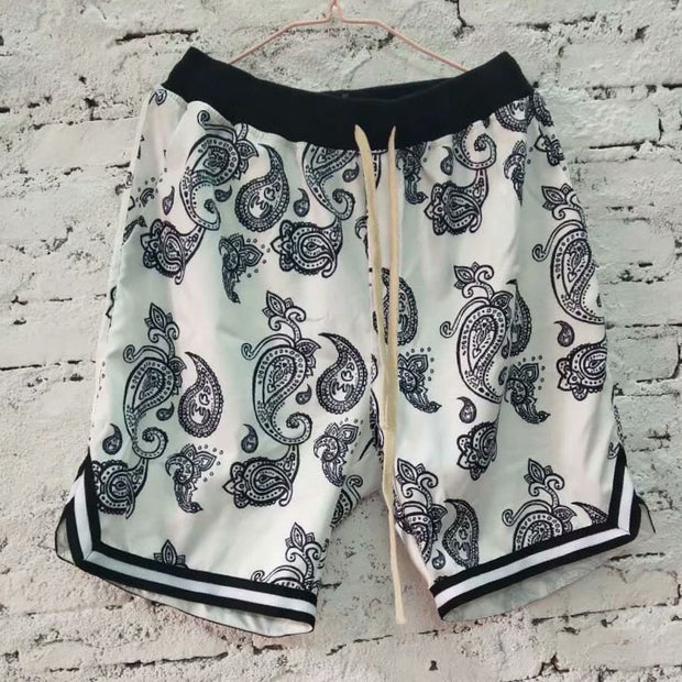 Cashew flower sports five-point pants