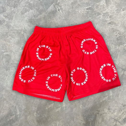 Fashion street print shorts