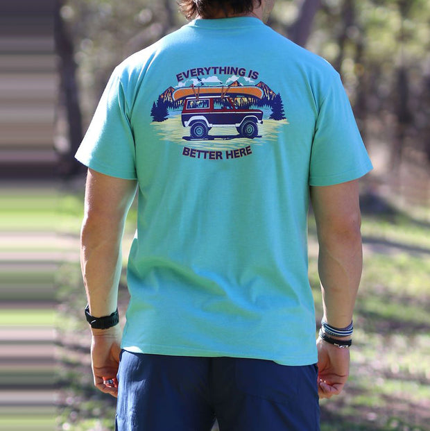 'EVERYTHING IS BETTER HERE' T-shirt