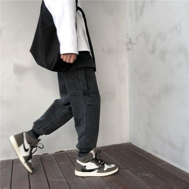 Drawstring trousers for boys sports casual trousers