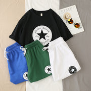Sports suit Hong Kong style loose short-sleeved t-shirt trendy shorts