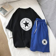 Sports suit Hong Kong style loose short-sleeved t-shirt trendy shorts