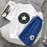 Sports suit Hong Kong style loose short-sleeved t-shirt trendy shorts