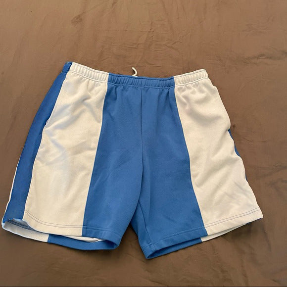 Casual street personality stitching contrast shorts