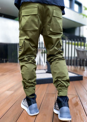 Men's sports casual reflective overalls trousers