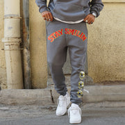 Vintage Street Print Sweatpants