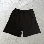 Skull Graphic Print Elastic Shorts