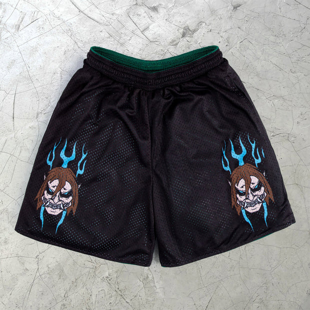 Retro fashion street cartoon shorts