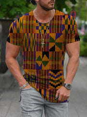 Printed round neck short sleeves t-shirts