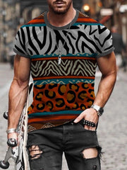 Printed round neck short sleeves t-shirts