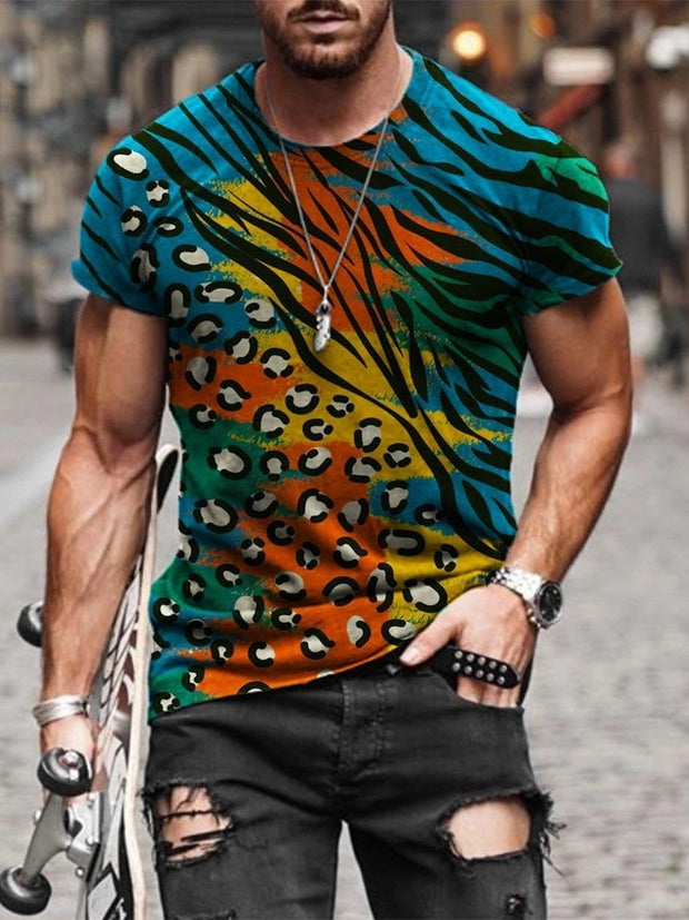 Printed round neck short sleeves t-shirts
