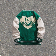 Embroidered casual street home lovers baseball jacket