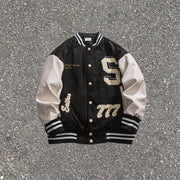 Embroidered casual street home lovers baseball jacket