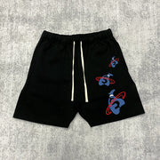 street money print track shorts