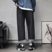 Loose straight hip hop casual cropped pants