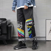 Loose straight hip hop casual cropped pants