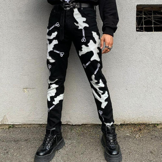 Personalized street split trousers