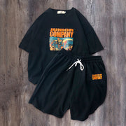 Summer T-shirt couple short-sleeved loose casual tide brand suit