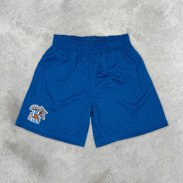 Sleek Mesh Sports Print Training Shorts