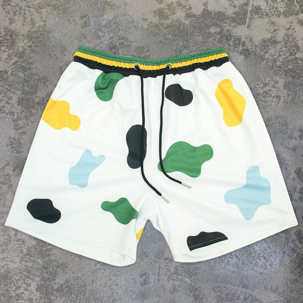 Contrasting Fashion Plumeria Sweat Shorts
