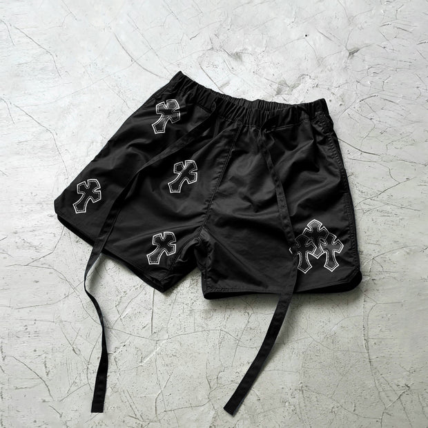 cross retro street hip hop shorts
