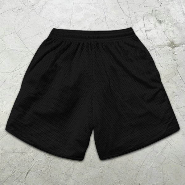 Wave Sakura Graphic Print Elastic Shorts
