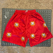 Skull print casual street style track shorts