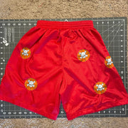 Skull print casual street style track shorts