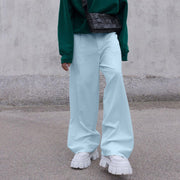 Fashion Street Straight Suit Pants Loose Casual White Wide Leg Pants