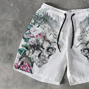Skull Print 5 Inseam Shorts