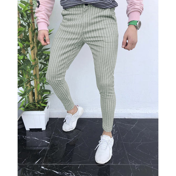 New striped men's casual pants
