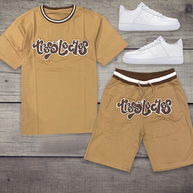 Fashion casual style alphabet shorts suit