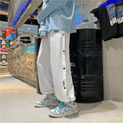 Sports casual pants buttoned trousers