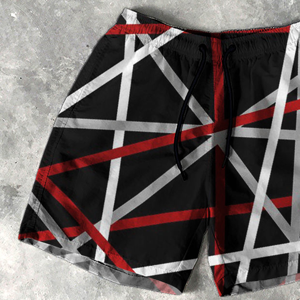 Abstract Lines 5 Inseam Shorts