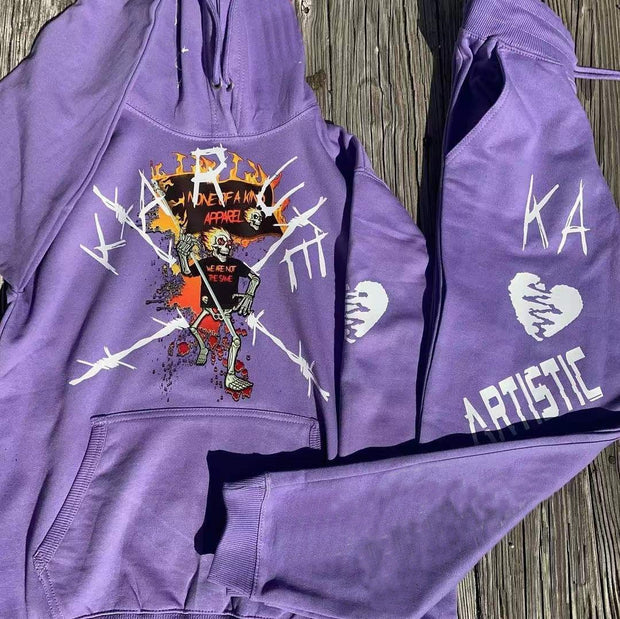 Skeleton carnival casual street sports home set