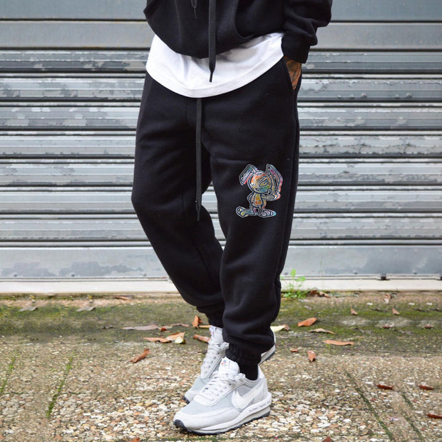 Street style trendy design printed casual trousers