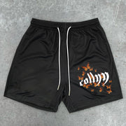 Trendy Butterfly Print Hip Hop Street Shorts