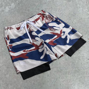 Fashion Camouflage Fitness Swimming Sports Quick Dry Shorts