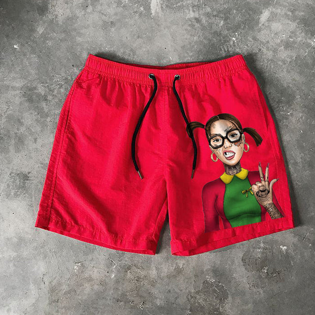 Personalized printed swimming shorts