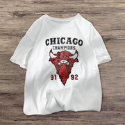 Fashion Trendy Printed Short Sleeve T-Shirt