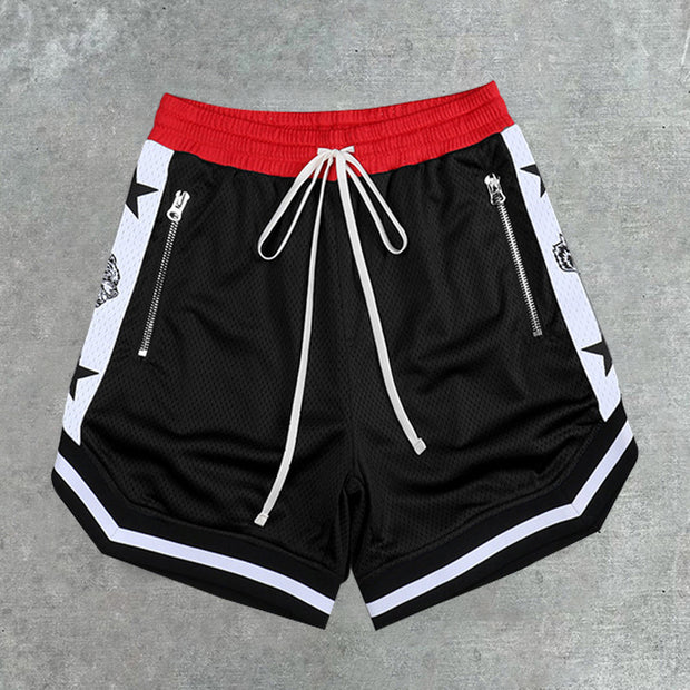 Men's mesh fitness sports shorts