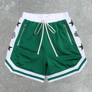 Men's mesh fitness sports shorts