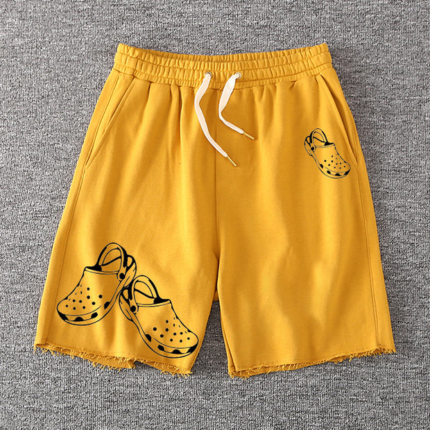 Personality hole shoe shorts