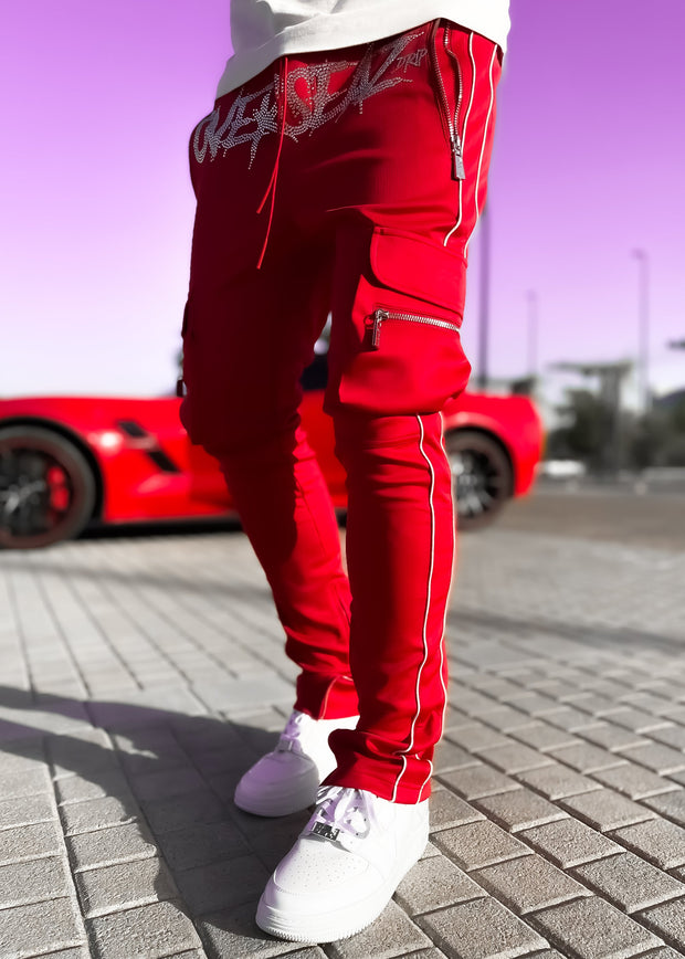 Personalized multi-pocket diamond slacks