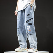 Loose straight leg slacks jeans