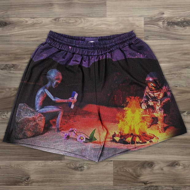 Retro Casual Loose Fashion Sports Shorts