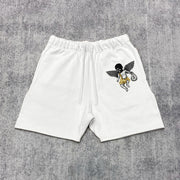 Angel Money Print Track Shorts
