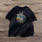 Astronaut retro print fashion T-shirt