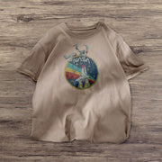 Astronaut retro print fashion T-shirt