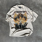 Personalized fashion round neck short sleeve printed T-shirt